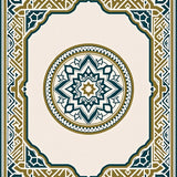 Mediterranean Mosaic Hallway Statement(Ivory)