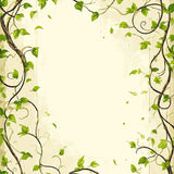 Whimsical Playhouse Inspired with Beige Base and Leafy Green Motifs(Beige)