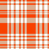Countryside Plaid Motif with Whimsical Twill and Chevron Details(Orange)