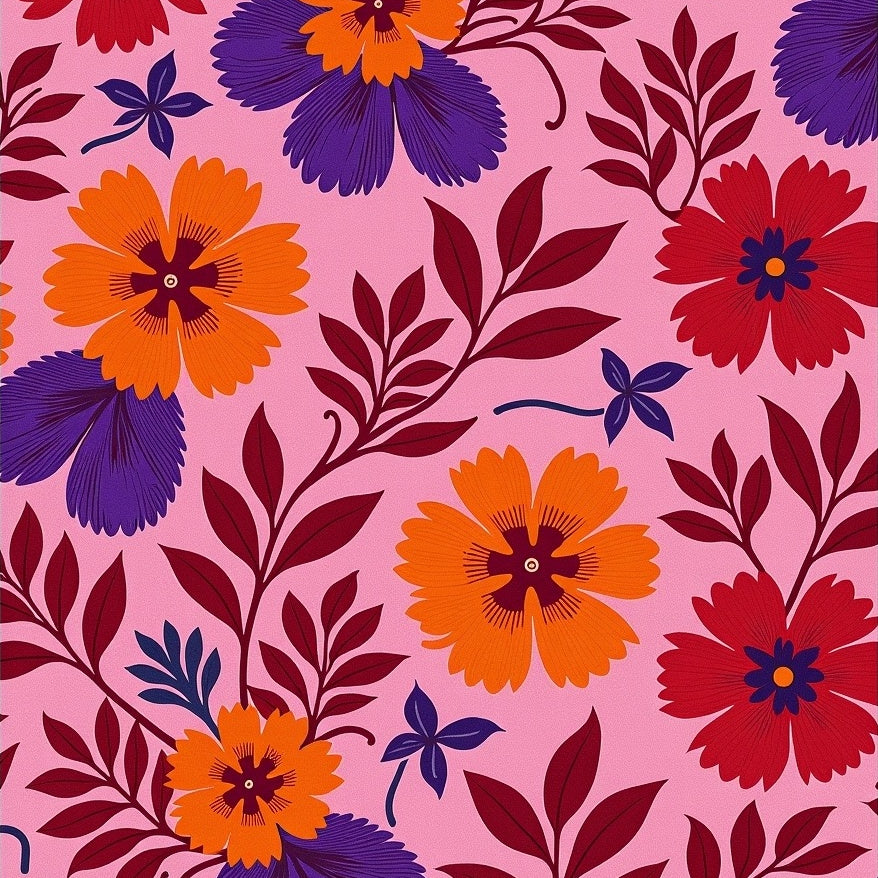 Sunset Hibiscus Floral Statement (Pink) - ODIKA