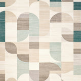 Artistic Area Featuring Abstract Geometric(Beige)