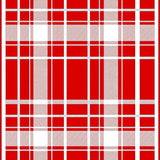 Seasonal Tartan Inspired Grid With Balanced Color Blocks(Red)