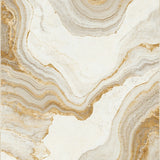 Modern Beige Marble Swirl Irregular Edge(Beige)