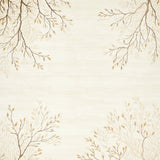 Woodland Serenity Branch Motif Indoor for Nature Enthusiasts(Beige)