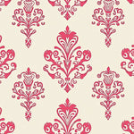 Enchanting Damask Scroll With Symmetrical (Pink) - ODIKA