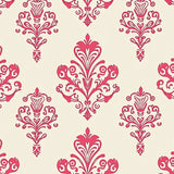 Enchanting Damask Scroll With Symmetrical (Pink) - ODIKA