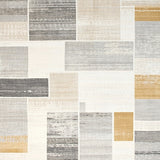 Farmhouse Chic Floor with Abstract Design(Gray)