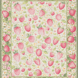 Garden Strawberries and Daisies(Red)