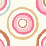 Modern Artistic Concentric Ring Boho Stylish Accent Decoration(Pink)