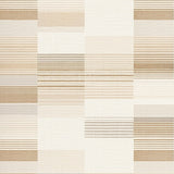 Contemporary With Geometric Chevron Design(Beige)