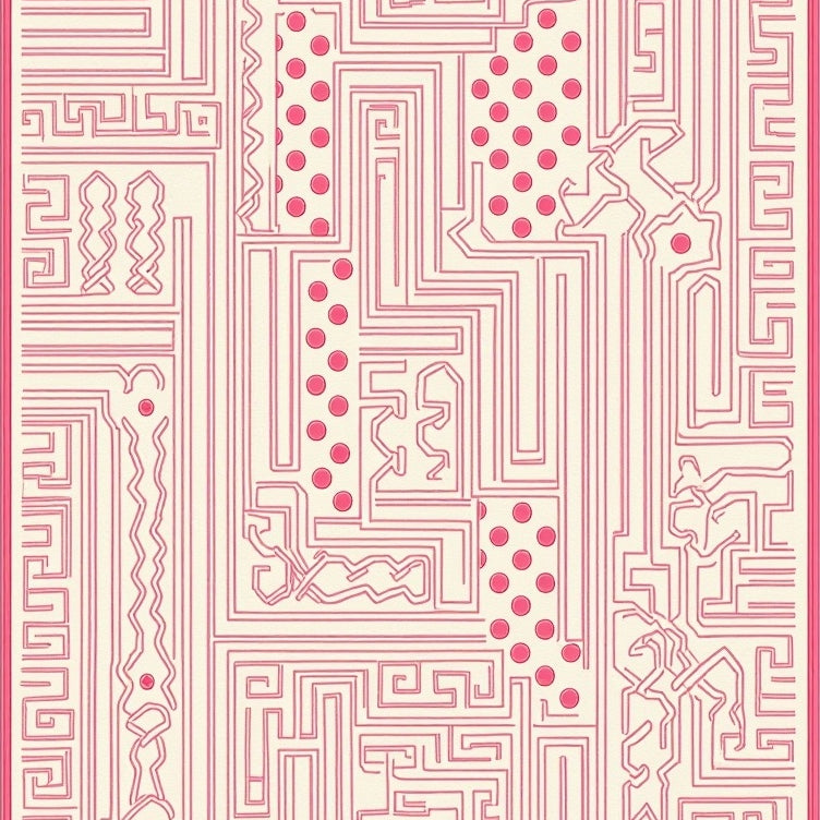 Labyrinth Crosshatch (Pink) - ODIKA