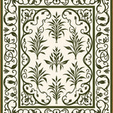 Elegant Botanical Vine Trellis Pathway Accent(Green)