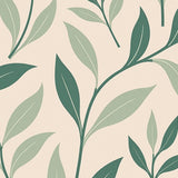 Abstract Botanical Clearance Waterproof Anti Slip(Beige)