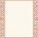 Interlocking Trellis Dreamscape Contemporary Art Motif(Brown)