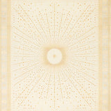 Elegant Floor Modern Boho with Central Starburst Design(Beige)