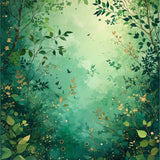 Nature Embrace Round Area Rug(Green)