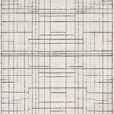 Retro Inspired Black and White Striped Area Design(Black)