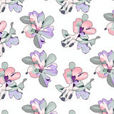 Abstract Watercolor Blossom Motif with Pastel Gradient Transitions(Pink)