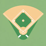Baseball Diamond Field Infield Outfield(Green)