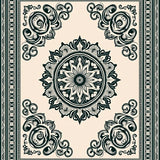 Inspired Quatrefoil Medallion Ornate(Beige)