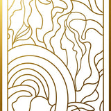 Abstract Female Portrait Art Design(Gold)
