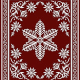 Festive Snowflake Winterland Wonderland Decorative Accent(Red)