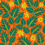 Tropical Rainforest Canopy Inspired Leaf with Jungle Vibes(Orange)