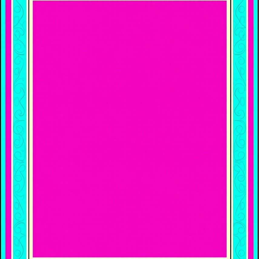 Artistic Boundary Trim Featuring Harmonious Balanced Layout (Pink) - ODIKA