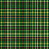 Festive Interlocking Plaid Wonderland with Holiday Motif Accents(Green)