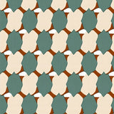 Mid Modern Interlocking Motif with Retro Flair(Beige)