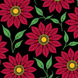 Vintage Poinsettia Bloom Seasonal Celebration Accent(Black)