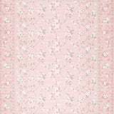 Blush Floral Bloom Rug for Girls Play Space and Nursery(Pink)
