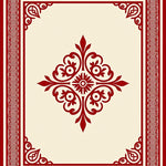 Heritage Artisan Damask Flooring Treasure (Red) - ODIKA