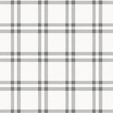Classic Gingham Plaid Interlocking Patterned Design(White)