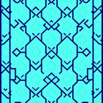 Tranquil Lattice Interwoven Junction (Blue) - ODIKA