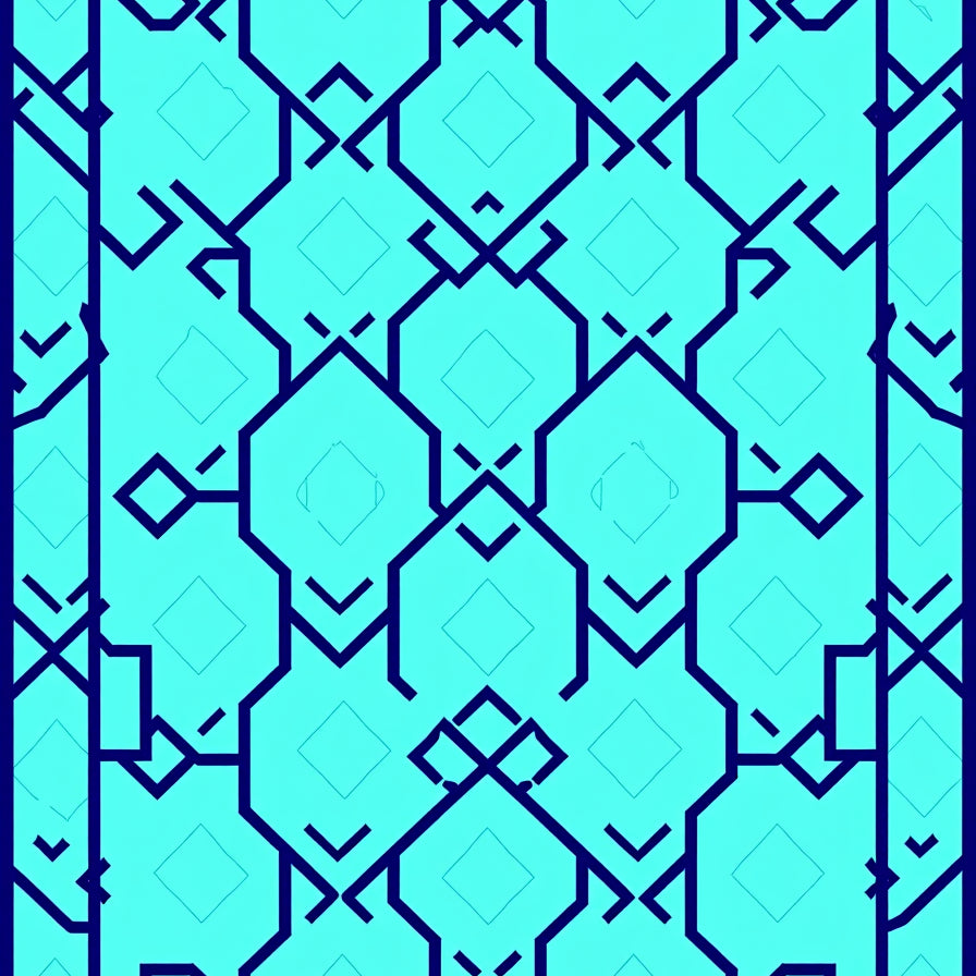 Tranquil Lattice Interwoven Junction (Blue) - ODIKA