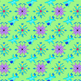 Celestial Mosaic Dreamscape Starburst Abstract Interlocking(Green)