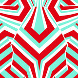 Cane Stripe Chevron Yuletide Floor(Red)