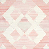 Chic Cream & Pink Diamond Contemporary Style for Elegant Spaces(Pink)