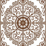 Vintage Medallion Swirl Boho(Brown)