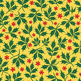 Holly Berry Vine with Traditional Festive Botanical Design(Yellow)