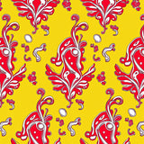 Vibrant Blossom Paisley Artistic Decorative(Yellow)