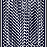 Elegant Interlocking Lattice Contemporary Modern Decorative (Blue)
