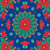 Poinsettia Bloom with Festive Botanical(Red)