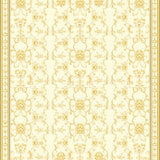 Classic Damask and Ornate Scrollwork Details(Beige)