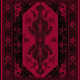 Gothic Serpent Aesthetic Enchanted Snake Themed Floor Mat(Red)