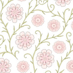 Vintage Botanical Bouquet Featuring Elegant Blush Petals and Delicate Vines (Pink) - ODIKA