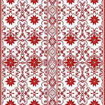 Timeless Lattice with Interlocking Bursts (Red) - ODIKA