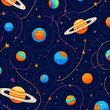 Celestial Wonder Astronomy Night Sky Planetary System (Navy)