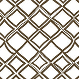 Lattice Grid Design with Contemporary Minimalist Appeal (Brown)